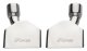 Exhaust Tail Pipe Tip Set 70-74 Cuda 2.5 in Rectangle Clamp On Hardware Not Incl Polished 304 Sta...