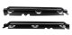 Jeep JK Rock Slider 07-18 Wrangler JK 4 Door Rubicon Steel Black Textured Powdercoat Fishbone Off...