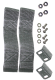 Jeep TJ Front Tube Doors 97-06 Wrangler TJ Black Textured Powdercoat Steel Fishbone Offroad