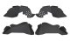 Jeep JK Inner Fenders 07-18 Wrangler JK Front/Rear Set Of 4 Aluminum Black Powdercoat Fishbone Of...
