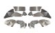Jeep JL Inner Fenders For 18-Current Wrangler JL Front/Rear Set of 4 Aluminum Raw Fishbone Offroa...