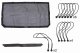 2018-Present Jeep Wrangler JL/U and 2018-Present Jeep Gladiator JT Front Sun Shade Fishbone Offro...