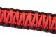 Wrangler Paracord Door Handles Black/Red for 97-06 Jeep Wrangler Fishbone