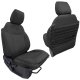 Bronco Seat Covers Tactical Front Seat Covers for 21-25 Ford Bronco Black/Black Bartact 