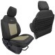Bronco Seat Covers Tactical Front Seat Covers for 21-25 Ford Bronco Black/Khaki Bartact 