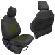 Bronco Seat Covers Tactical Front Seat Covers for 21-25 Ford Bronco Black/Olive Drab Bartact 