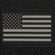 American Flag Patches, PVC Rubber, 2.0 Inch x 3.0 Inch w/ Velcro/Hook Backing Stars on Left Black...