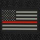 American Flag Patches, PVC Rubber, 2.0 Inch x 3.0 Inch w/ Velcro/Hook Backing Stars on Left Black...