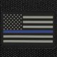 American Flag Patches, PVC Rubber, 2.0 Inch x 3.0 Inch w/ Velcro/Hook Backing Stars on Left Black...