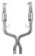 2005-2010 Mustang Long Tube Headers and EPA Compliant Catted X-Pipe Kit 304 Stainless Pypes Perfo...