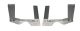 Exhaust Muffler Hanger Kit 64-72 Gm A-Body Hardware Not Incl Natural Finish 304 Stainless Steel P...