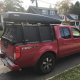Frontier Bed Bar 23 Inch Softopper 05-22 Frontier 3 Set Bare Steel Heavy Metal Off-Road