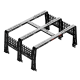 20-22 Jeep Gladiator ROCK-IT Overlanding Rack 24 Inch 20-22 Steel Heavy Metal Off-Road 