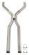 2.5 Inch Mandrel-Bent Tunnel Crossover Exhaust H-Pipe 409 Stainless Steel Pypes Exhaust