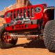 Bare Steel Nighthawk Front Bumper with Aluminum Skid for JK, JL, and JT - Bare Steel Artec Indust...