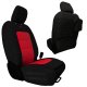 Jeep Seat Covers Wrangler JLU Tactical Front Seat Covers Black/Red Pair - 4 Door For Mojave and 3...