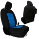 Jeep Seat Covers Wrangler JLU Tactical Front Seat Covers Black/Blue Pair - 4 Door For Mojave and ...