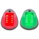 12V-24V Marine Starboard Green and Port Red LED Light Set with White Shell Marine Sport Lighting