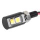 Miniature LED License Plate Bolt - Stud Mount - Cool White with Black Housing (1 light) Artec Ind...