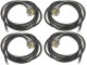 (4-Pack) - LED Bolt light - 3 watt, Cool White, Stainless Steel, 11mm, Silver Artec Industries