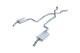 1974 Corvette C3 2.5 Inch Crossmember Back Exhaust Kit With X-Pipe 409 Stainless Race Pro Muffler...