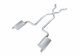 1968-1973 Corvette C3 2.5 Inch Crossmember Back Exhaust Kit With X-Pipe 409 Stainless No Mufflers...