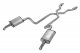 1975-1980 Corvette C3 2.5 Inch Crossmember Back Exhaust Kit With X-Pipe 409 Stainless Includes Ca...