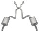 1975-1980 Corvette C3 2.5 Inch Crossmember Back Exhaust Kit With X-Pipe 409 Stainless Includes Ca...