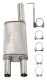 Violator Muffler Kit 09-18 Ram Hemi Split Rear Dual Exit Intermediate Pipe 3 in Hardware And Muff...