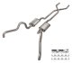 1966-71 Ford Fairlane 2.5 Inch X-Pipe Crossmember Back Quarter Panel Exit Exhaust Violator Muffle...