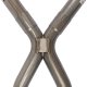 1966-71 Ford Fairlane 2.5 Inch X-Pipe Crossmember Back Rear Exit Exhaust No Mufflers Pypes Perfor...