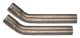 1966-71 Ford Fairlane 2.5 Inch X-Pipe Crossmember Back Rear Exit Exhaust No Mufflers Pypes Perfor...