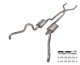 1966-71 Ford Fairlane 2.5 Inch H-Pipe Crossmember Back Quarter Panel Exit Exhaust Turbo Pro Muffl...