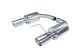 Axle Back Exhaust 15-23 Mustang V6 and Ecoboost Split Rear Dual Exit 3 in Polished Tips Hardware ...