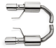 Axle Back Exhaust 15-23 Mustang V6 and Ecoboost Split Rear Dual Exit 3 in Polished Tips Hardware ...
