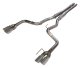 Cat Back Exhaust System 18-Pres Mustang GT Split Rear Quad Exit 3 in Quad 304 Stainless Steel Pol...