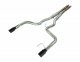 2024 Mustang GT 3 Inch H-Bomb and Bullet Mid Mufflers Cat Back Exhaust Kit 409 Stainless Black Po...