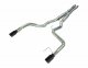 2024 Mustang GT 3 Inch X-Bomb and Bullet Mid Mufflers Cat Back Exhaust Kit 409 Stainless Black Po...