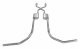 Crossmember Back w/X-Pipe Exhaust System 75-76 Ford Truck Split Rear Dual Exit 2.5 in Intermediat...