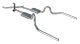 Crossmember Back w/Xchange Exhaust System 64-72 A-Body Split Rear Dual Exit 2.5 in Intermediate A...