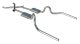 Crossmember Back w/Xchange Exhaust System 64-74 A-Body Split Rear Dual Exit 3 in Intermediate And...