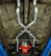 Crossmember Back w/X-Pipe Exhaust System 68-72 Chevelle High Tubro Split Rear Dual Exit 2.5 in In...