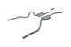 Crossmember Back Without X-Pipe Exhaust System 70-71 GTO/68-72 442 Split Rear Dual Exit 2.5 in In...