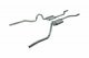 Crossmember Back Without X-Pipe Exhaust System 70-71 GTO/68-72 442 Split Rear Dual Exit 2.5 in In...