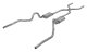 Crossmember Back w/H-Pipe Exhaust System 70-71 GTO/68-72 442 Dual Split Rear Valance Exit 2.5 in ...