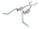 Crossmember Back w/X-Pipe Exhaust System 65-70 B-Body Split Side Dual Exit 2.5 in Intermediate An...