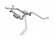 Cat Back w/Xchange Exhaust System Split Side Dual Exit 2.5 in Intermediate And Tail Pipe Muffler ...