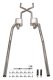 1965-70 Chevy Impala  X-Pipe Crossmember Back Exhaust 409 SS Rear Exit Street Pro Mufflers Pypes ...