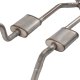 1965-70 Chevy Impala  X-Pipe Crossmember Back Exhaust 409 SS Rear Exit Turbo Pro Mufflers Pypes P...