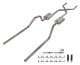 1965-70 Chevy Impala  X-Pipe Crossmember Back Exhaust 409 SS Rear Exit Turbo Pro Mufflers Pypes P...